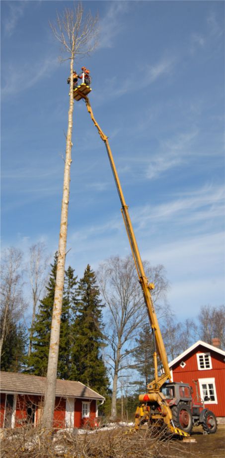 Traktorlift vid museumet